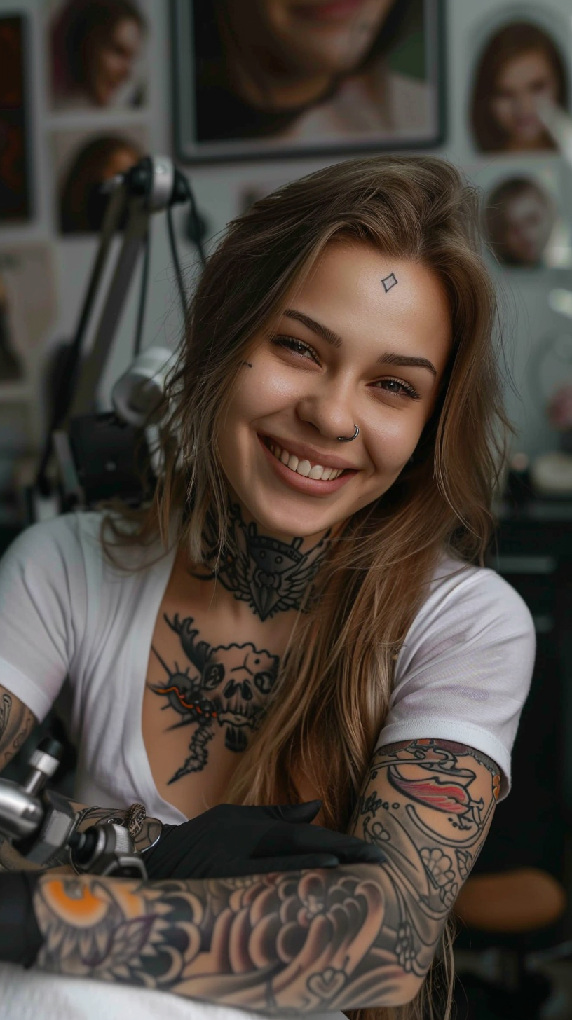 Процесс создания татуировки в ускоренном формате | By Тату мастер / tattoo artist