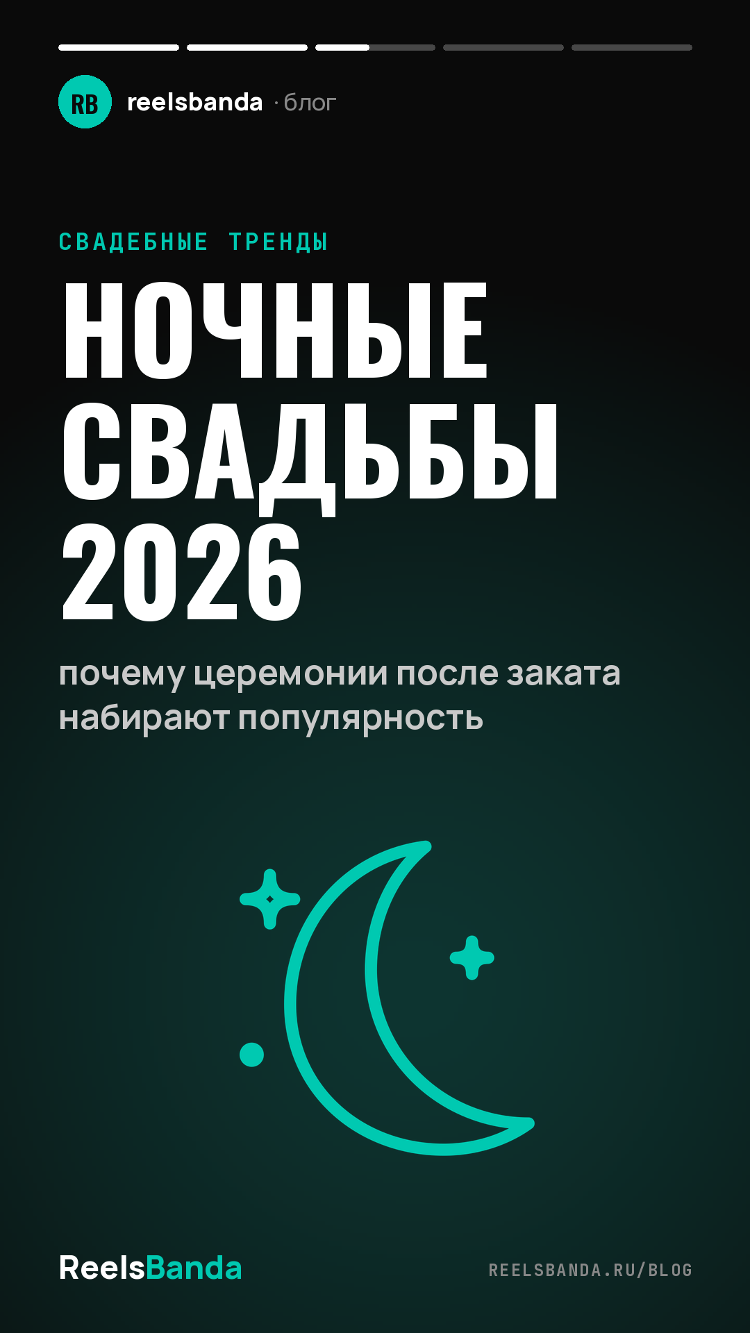 Ночные свадьбы 2026: почему церемонии после заката набирают популярность