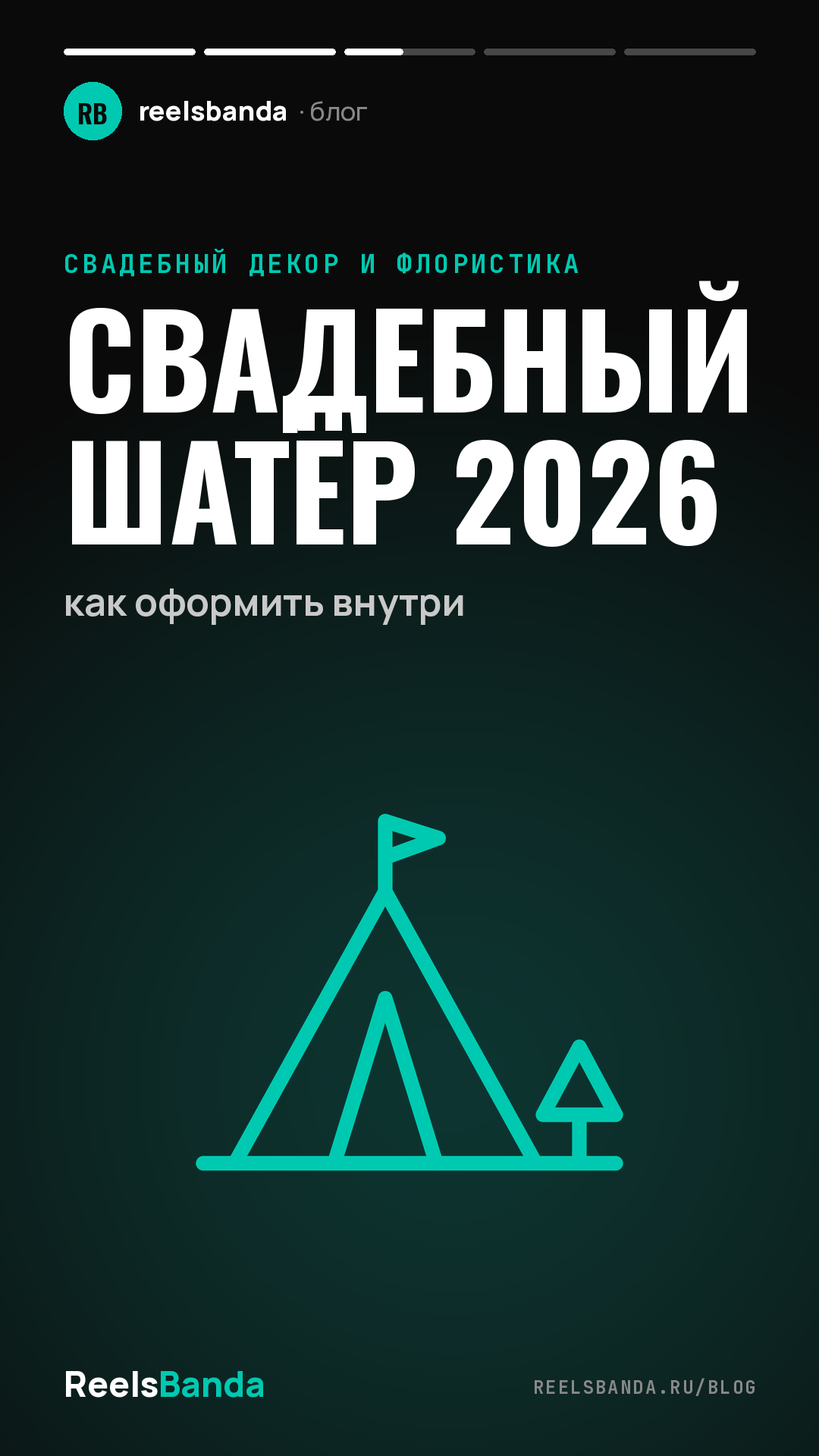 Свадебный шатёр 2026: как оформить внутри
