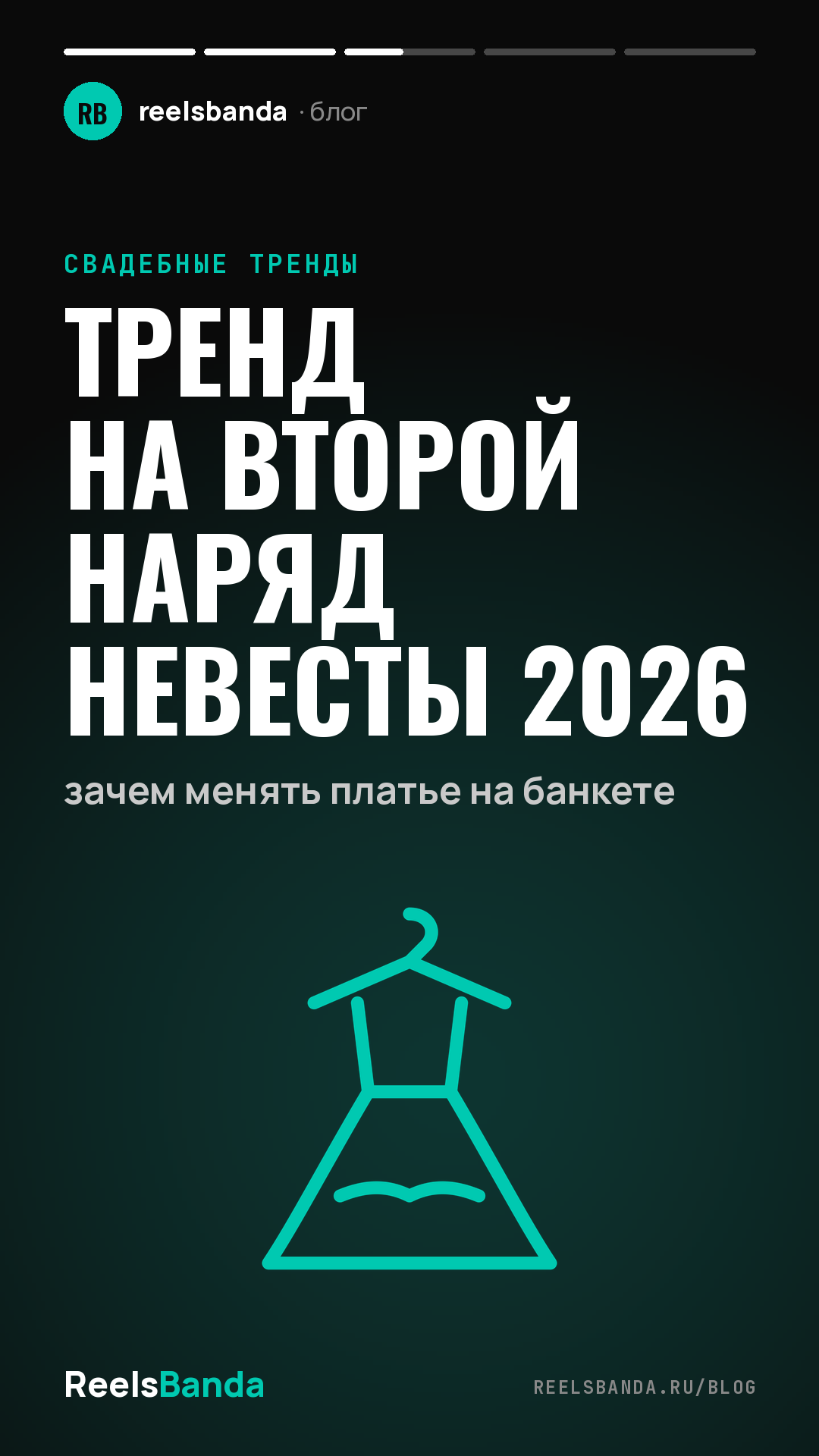 Тренд на второй наряд невесты 2026: зачем менять платье на банкете