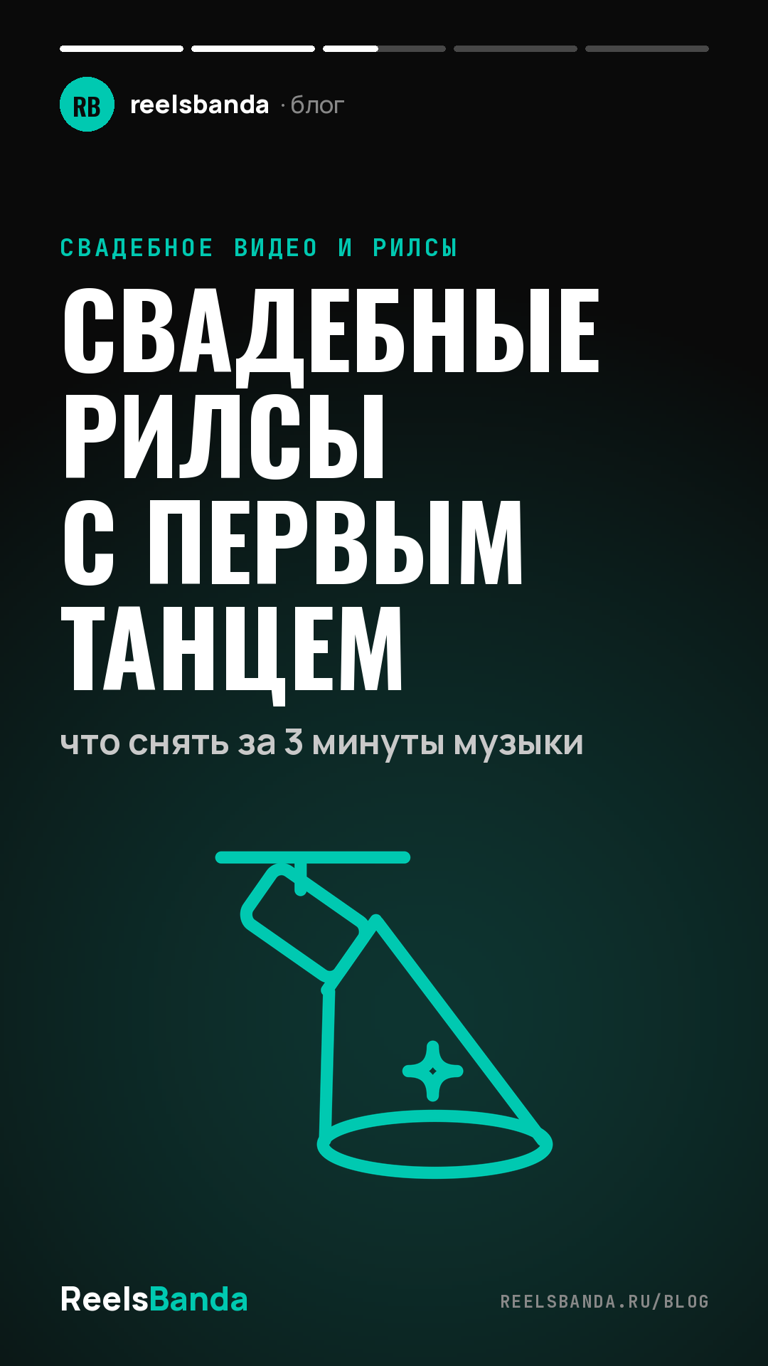 Свадебные рилсы с первым танцем: что снять за 3 минуты музыки