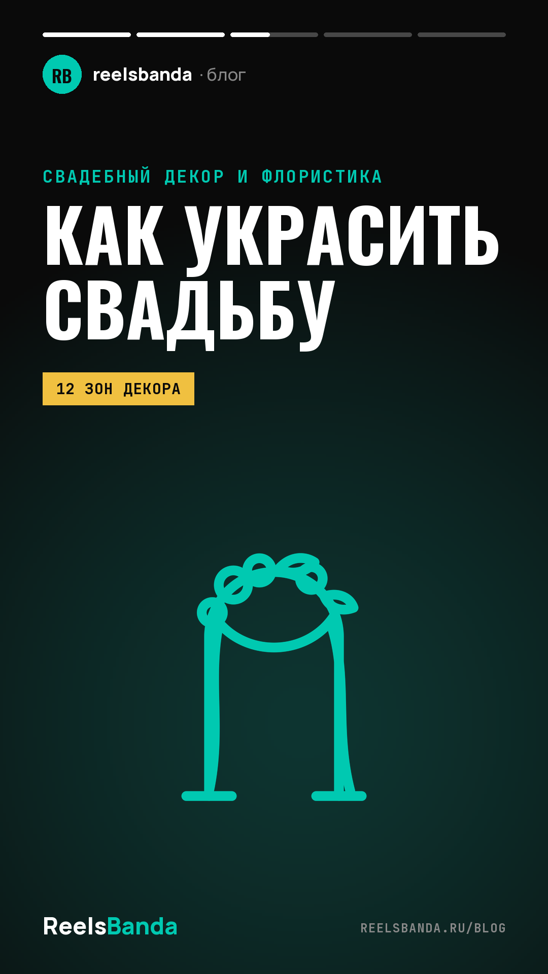 Как украсить свадьбу: 12 зон декора — от входа до президиума